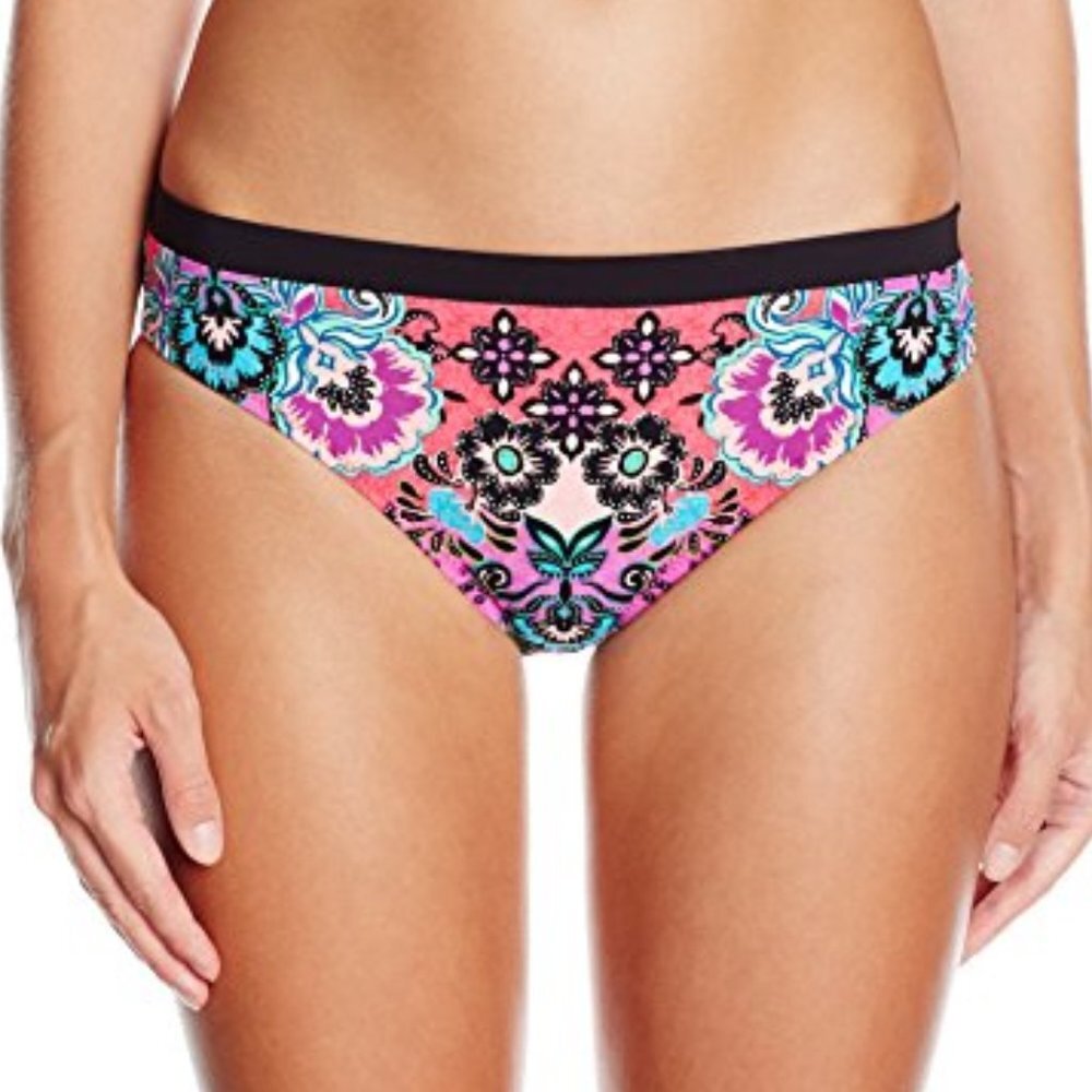 NWT Nanette Lepore Bali Batik Hipster Bikini Bottom SX